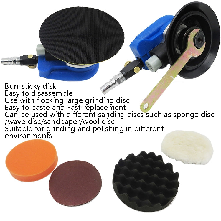 Pneumatic Sandpaper Machine Car Polishing Machine Grinding Machine Waxing Machine, Model: 6inch Regular - Polishing Machine & Accessories by PMC TechLife | Online Shopping South Africa | PMC TechLife | Buy Now Pay Later Mobicred
