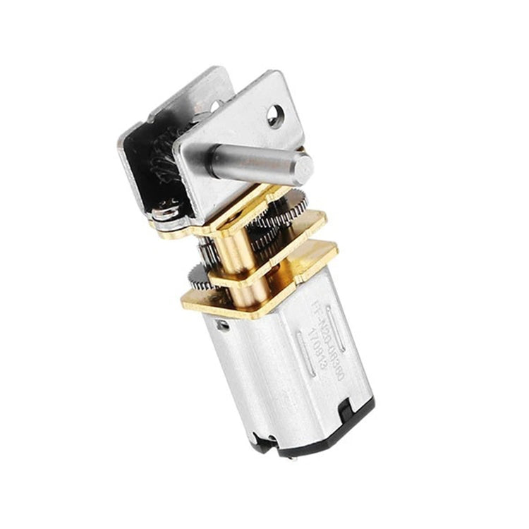 GW12N20 Worm Gear Low Speed Motor Ultra Mini Gear Power-Off Self-Locking Motor For Smart Car Robot(6V 100RPM)