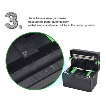 Xprinter XP-108B 4 Inch 108mm Label Printer Thermal Barcode Printer ,Model: USB - free shipping - PMC Jewellery - Order now!