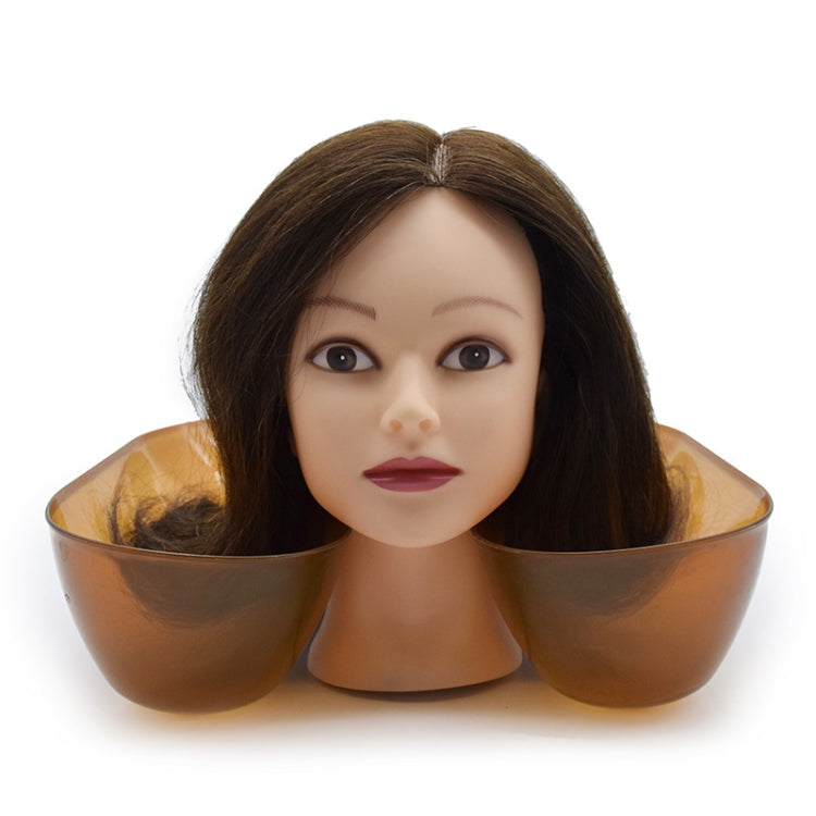 Potion Tank Shoulder Rest Hair Salon Curly Hair Perm Dye Transparent Shoulder Rest Hairdressing Tools(Brown) - free shipping - PMC TechLife - Order now!