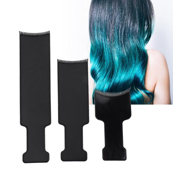 3 PCS S920 Highlighting and Coloring Brush Board Hair Care Insert Comb Hairdressing Tool(Medium Black)