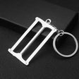 10 PCS Tool Metal Keychain Car Key Ring Pendant, Colour: H-405 Double Row Saw - free shipping - PMC Jewellery - Order now!