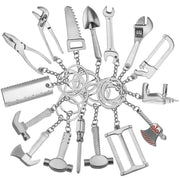10 PCS Tool Metal Keychain Car Key Ring Pendant, Colour: H-399 Pliers