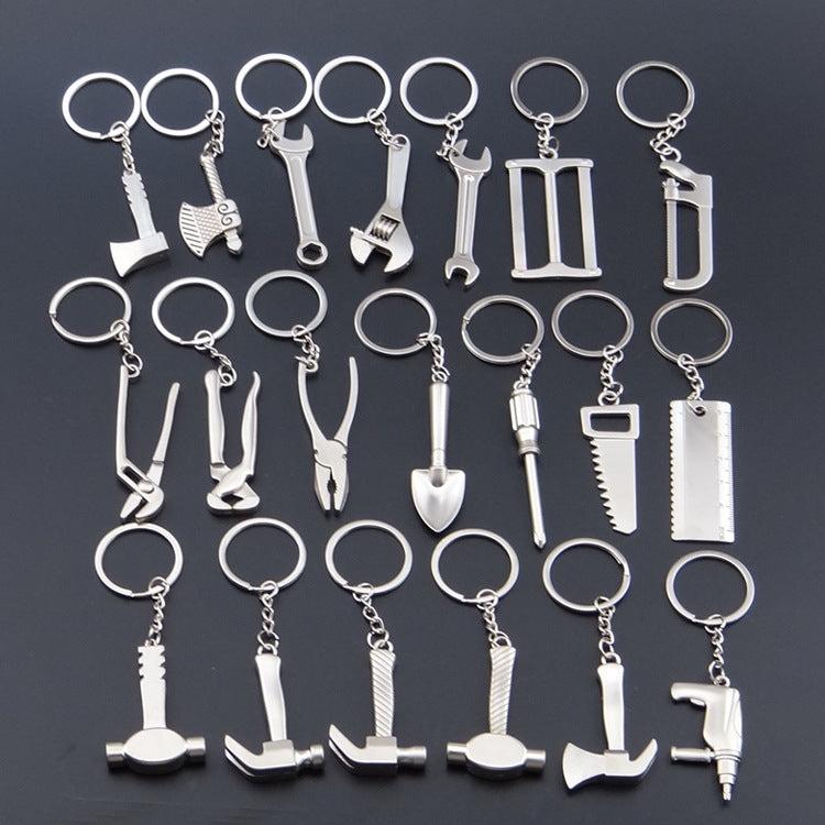 10 PCS Tool Metal Keychain Car Key Ring Pendant, Colour: H-401 Saw - free shipping - PMC Jewellery - Order now!