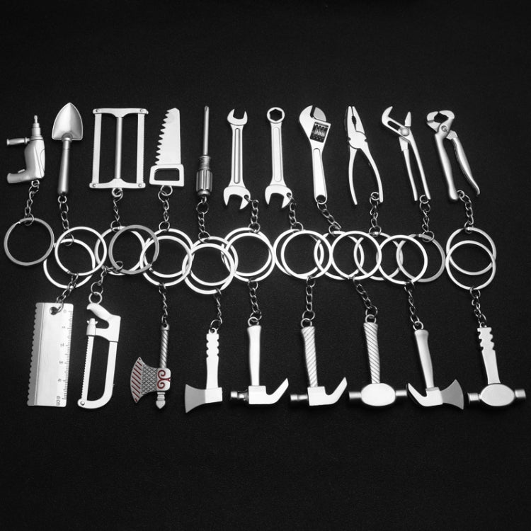 10 PCS Tool Metal Keychain Car Key Ring Pendant, Colour: H-401 Saw - free shipping - PMC Jewellery - Order now!