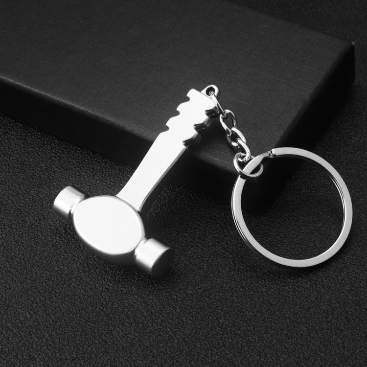 10 PCS Tool Metal Keychain Car Key Ring Pendant, Colour: H-387 Hammer - Key Rings by PMC Jewellery | Online Shopping South Africa | PMC Jewellery | Buy Now Pay Later Mobicred