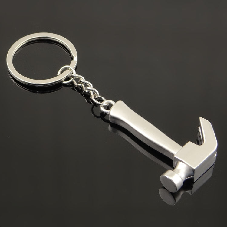 10 PCS Tool Metal Keychain Car Key Ring Pendant, Colour: H-390 Glossy Sheep Angle Hammer - Key Rings by PMC Jewellery | Online Shopping South Africa | PMC Jewellery | Buy Now Pay Later Mobicred