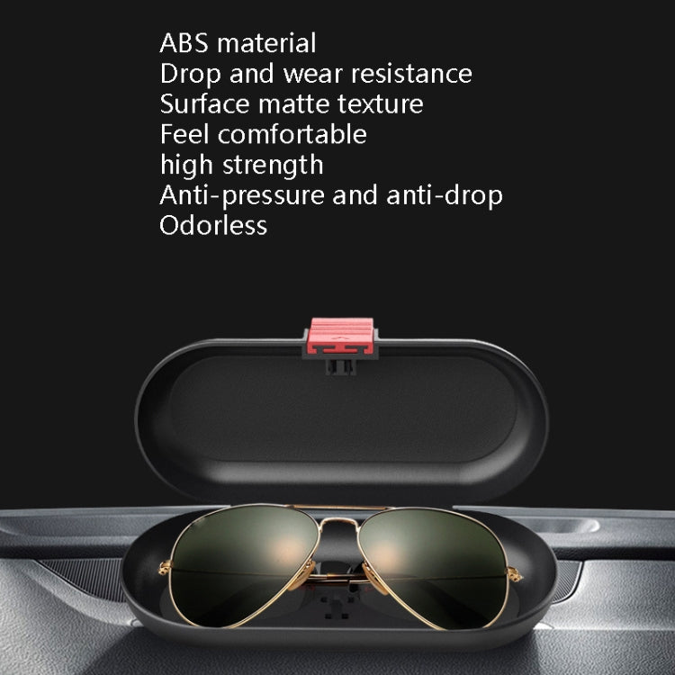 Car Glasses Case Multi-Function Automobile Inner Visor Storage Card(Black) - free shipping - PMC Jewellery - Order now!