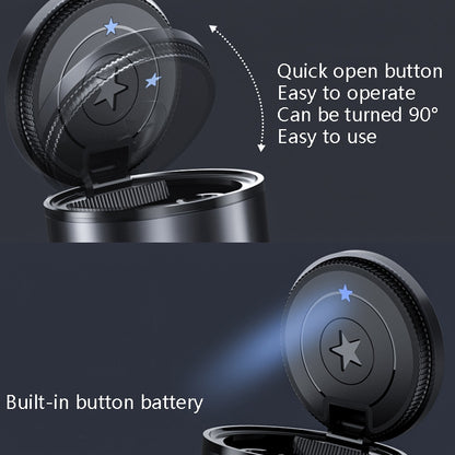 BEN.JACK Ashtray With Cover Personality Multi-Function Universal Car Ashtray(Gray) - free shipping - PMC Jewellery - Order now!