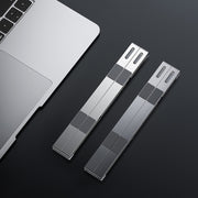 Oatsbasf Z02 Laptop Increasing Cooling Bracket Aluminum Alloy Desktop Adjustable Bracket(Silver)