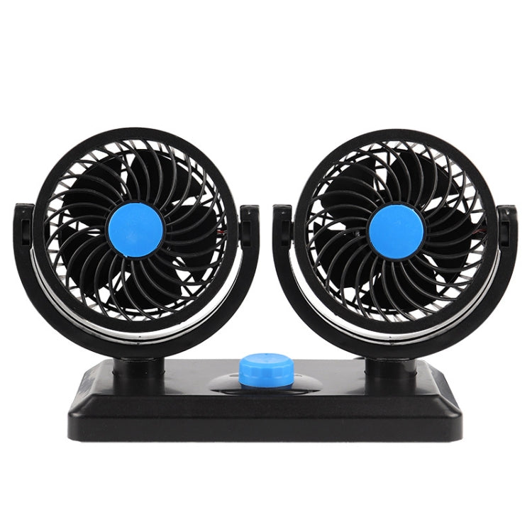 Car Fan Portable Mini Adjustable Car Double-Headed Electric Fan, Colour: Blue USB Universal - Heating & Fans by PMC TechLife | Online Shopping South Africa | PMC TechLife | Buy Now Pay Later Mobicred