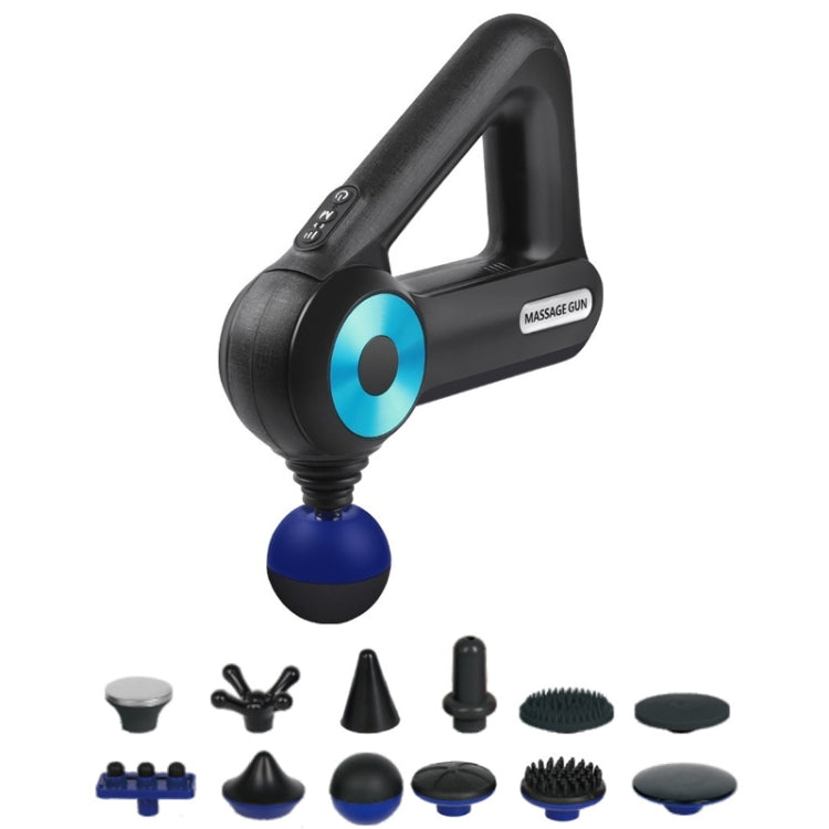 SL-8890 Triangle Fascia Muscle Relaxer Household Electric Fitness Massager, Specification: UK Plug(Blue)