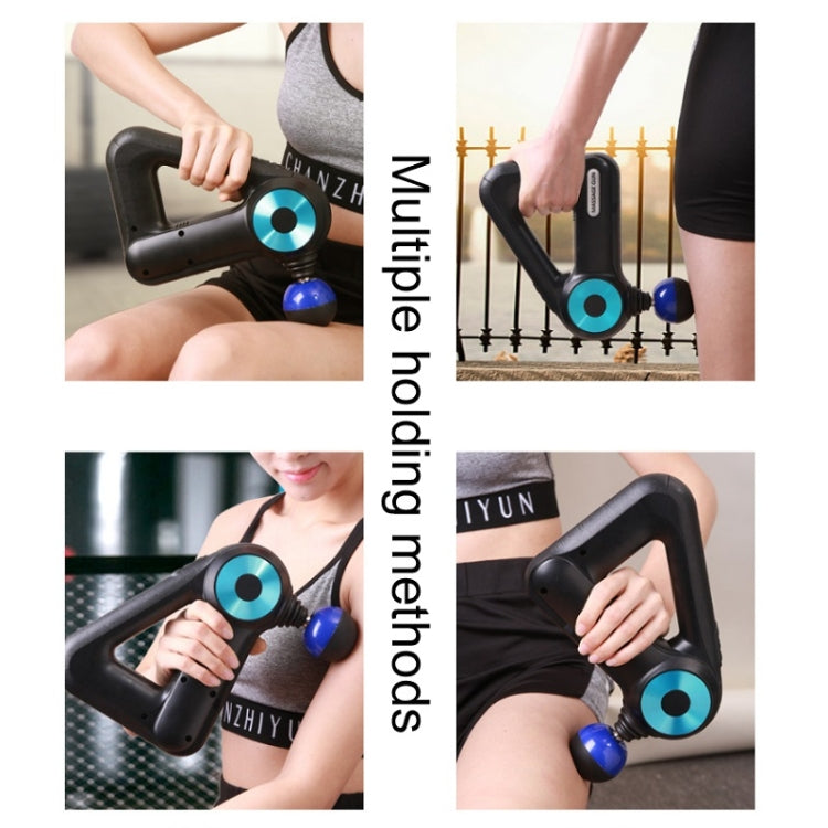 SL-8890 Triangle Fascia Muscle Relaxer Household Electric Fitness Massager, Specification: AU Plug(Blue)