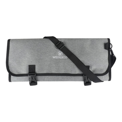 WESSLECO Chef Knife Tool Storage Bag Oxford Cloth Knife Bag(Gray) - Storage Bags by WESSLECO | Online Shopping South Africa | PMC Jewellery | Buy Now Pay Later Mobicred