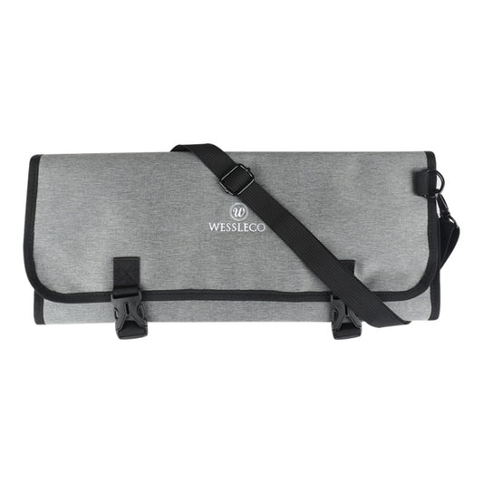 WESSLECO Chef Knife Tool Storage Bag Oxford Cloth Knife Bag(Gray) - Storage Bags by WESSLECO | Online Shopping South Africa | PMC Jewellery | Buy Now Pay Later Mobicred