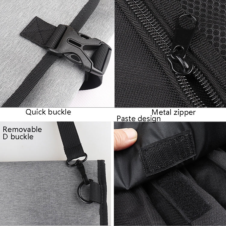 WESSLECO Chef Knife Tool Storage Bag Oxford Cloth Knife Bag(Gray) - Storage Bags by WESSLECO | Online Shopping South Africa | PMC Jewellery | Buy Now Pay Later Mobicred