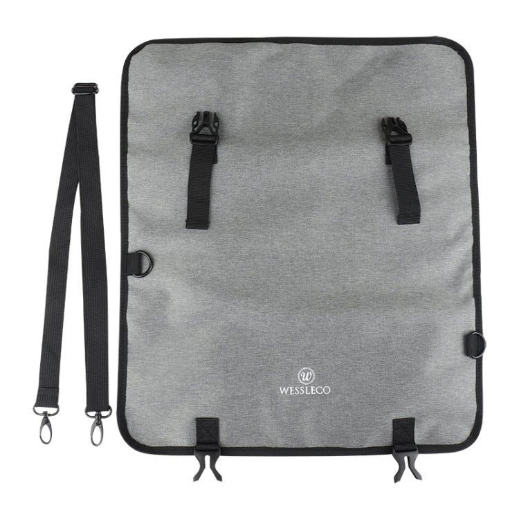 WESSLECO Chef Knife Tool Storage Bag Oxford Cloth Knife Bag(Gray) - Storage Bags by WESSLECO | Online Shopping South Africa | PMC Jewellery | Buy Now Pay Later Mobicred