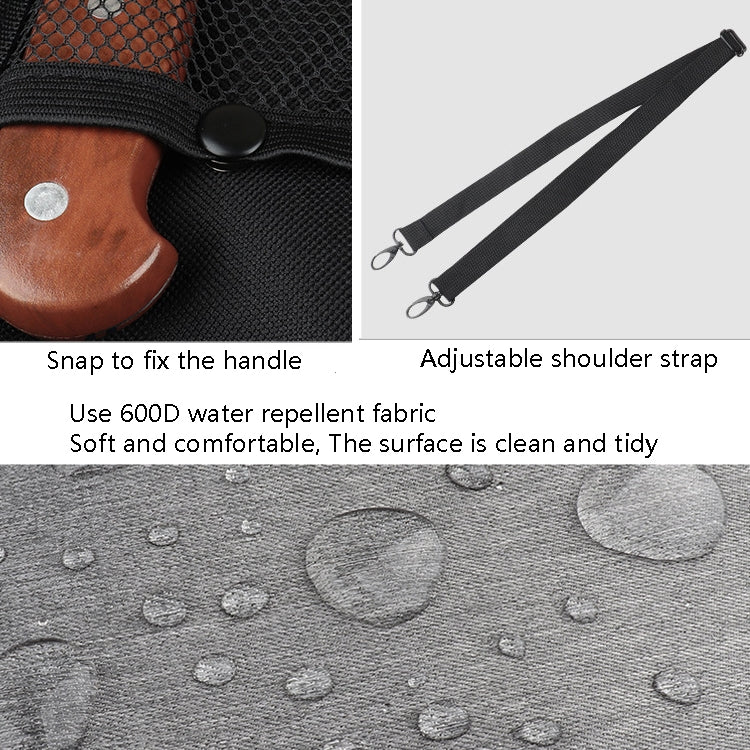WESSLECO Chef Knife Tool Storage Bag Oxford Cloth Knife Bag(Gray) - Storage Bags by WESSLECO | Online Shopping South Africa | PMC Jewellery | Buy Now Pay Later Mobicred