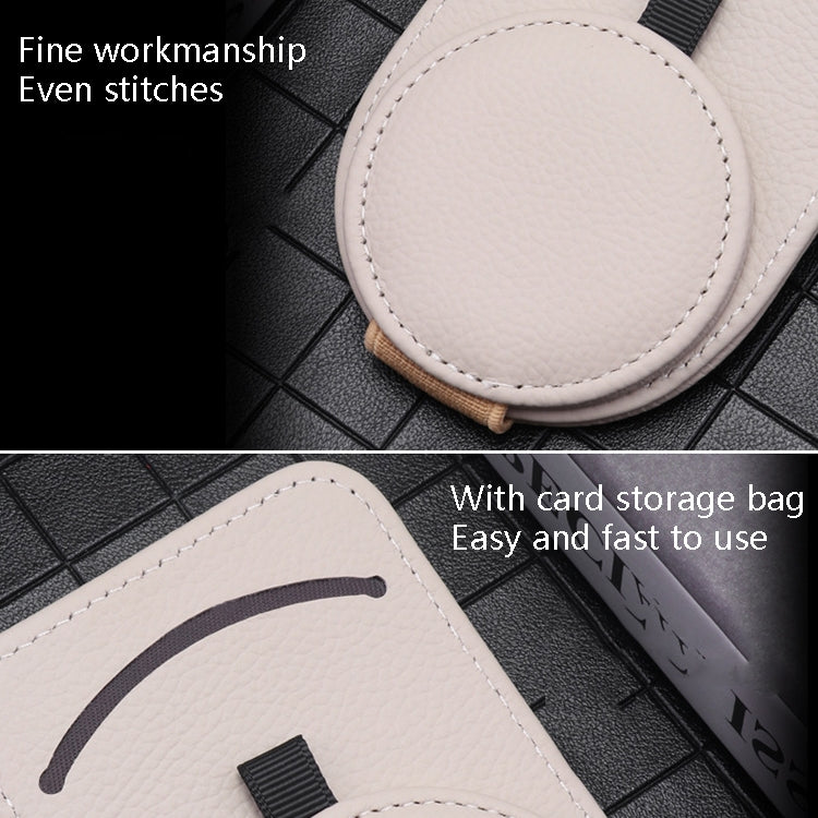 538 Car Glasses Clip Car Sun Visor Card Storage Clip(Beige) - Sunglasses & Glasses Clips by PMC TechLife | Online Shopping South Africa | PMC TechLife | Buy Now Pay Later Mobicred