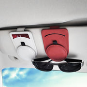 538 Car Glasses Clip Car Sun Visor Card Storage Clip(Red)