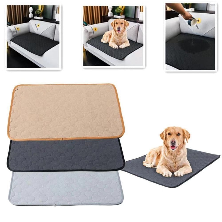2 PCS 50x40cm Car Pet Injection Pad Water-resistant Pad Cat Dog Sofa Water-resistant Diapholic Carpet Water Absorbing Pad(Beige)