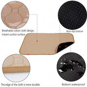 2 PCS 50x40cm Car Pet Injection Pad Water-resistant Pad Cat Dog Sofa Water-resistant Diapholic Carpet Water Absorbing Pad(Gray)