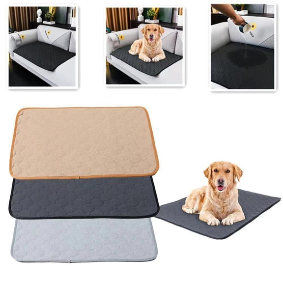 60x45cm Car Pet Injection Pad Water-resistant Pad Cat Dog Sofa Water-resistant Diapholic Carpet Water Absorbing Pad(Gray)