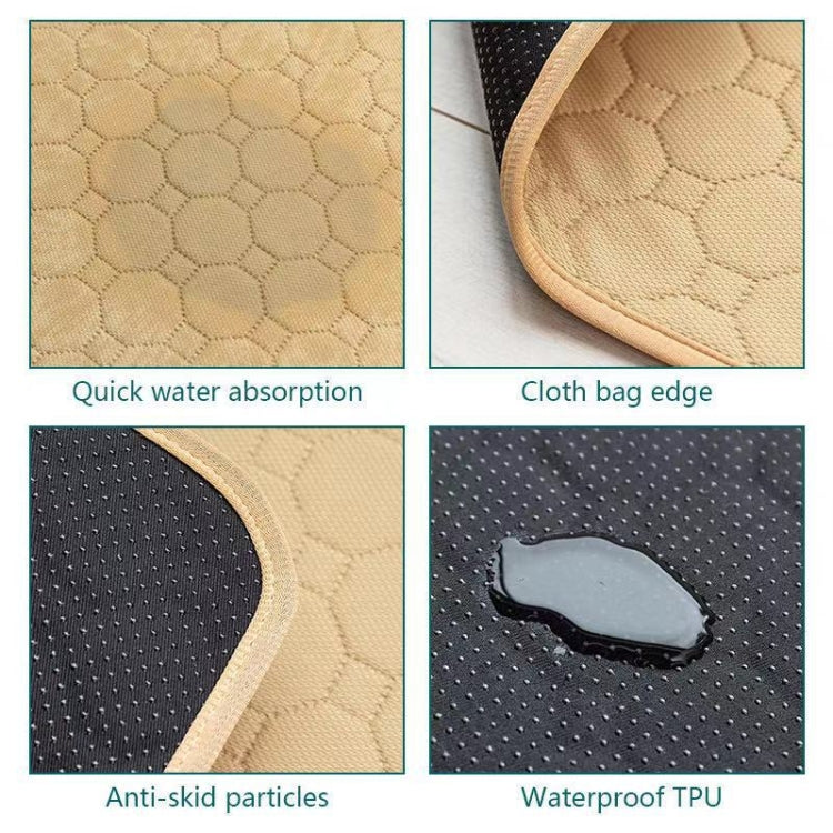 60x45cm Car Pet Injection Pad Water-resistant Pad Cat Dog Sofa Water-resistant Diapholic Carpet Water Absorbing Pad(Gray)