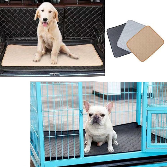 60x45cm Car Pet Injection Pad Water-resistant Pad Cat Dog Sofa Water-resistant Diapholic Carpet Water Absorbing Pad(Light Grey)