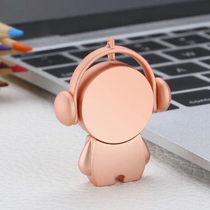 Y01 Metal Musician Car Cartoon Style U Disk, Capacity: 16GB(Rose Gold) - USB Flash Drives by PMC Jewellery | Online Shopping South Africa | PMC Jewellery | Buy Now Pay Later Mobicred