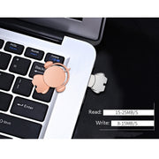 Y01 Metal Musician Car Cartoon Style U Disk, Capacity: 16GB(Silver)