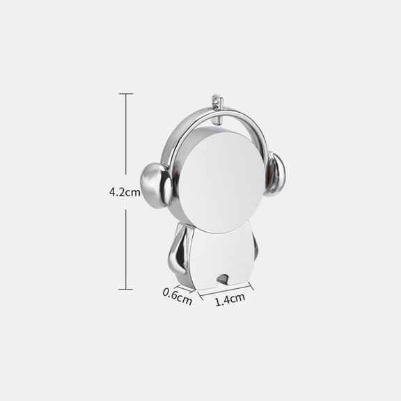 Y01 Metal Musician Car Cartoon Style U Disk, Capacity: 64GB(Silver)
