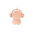 Y01 Metal Musician Car Cartoon Style U Disk, Capacity: 128GB(Rose Gold) - USB Flash Drives by PMC TechLife | Online Shopping South Africa | PMC TechLife | Buy Now Pay Later Mobicred