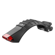 For 5 inch / 5.5 inch / 6.5 inch Electric Scooter Carbon Fiber Aluminum Alloy Rear Fender with LED Tail Light(Black)