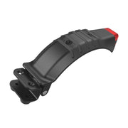 For 5 inch / 5.5 inch / 6.5 inch Electric Scooter Carbon Fiber Aluminum Alloy Rear Fender with LED Tail Light(Black)
