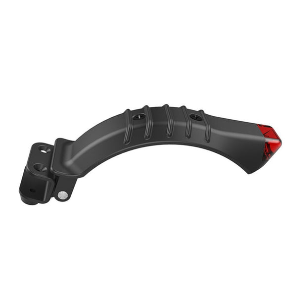 For 5 inch / 5.5 inch / 6.5 inch Electric Scooter Carbon Fiber Aluminum Alloy Rear Fender with LED Tail Light(Black)