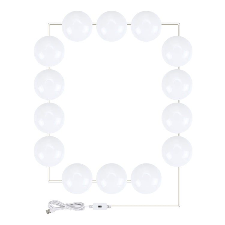 LED Makeup Lamp Mirror Front Beauty Fill Light Hand Sweep Sensation Lamp, Power source: 14 Bulbs - Sensor LED Lights by PMC TechLife | Online Shopping South Africa | PMC TechLife | Buy Now Pay Later Mobicred