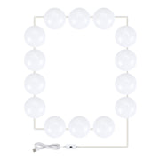 LED Makeup Lamp Mirror Front Beauty Fill Light Hand Sweep Sensation Lamp, Power source: 14 Bulbs