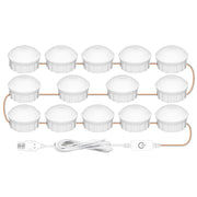 14 LEDs Mirror Front Light Dimmable Makeup Mirror USB Touch Control Light(White Light)