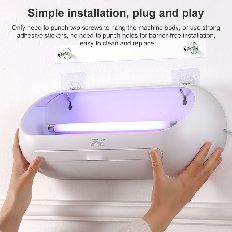 HanZhang Sticky Trap Mosquito Lamp Restaurant Hotel Hanging Electronic Fly Killer CN Plug, Specification: White 8W Single Lamp Tube 2 Light Tube - Repellents by PMC TechLife | Online Shopping South Africa | PMC TechLife | Buy Now Pay Later Mobicred