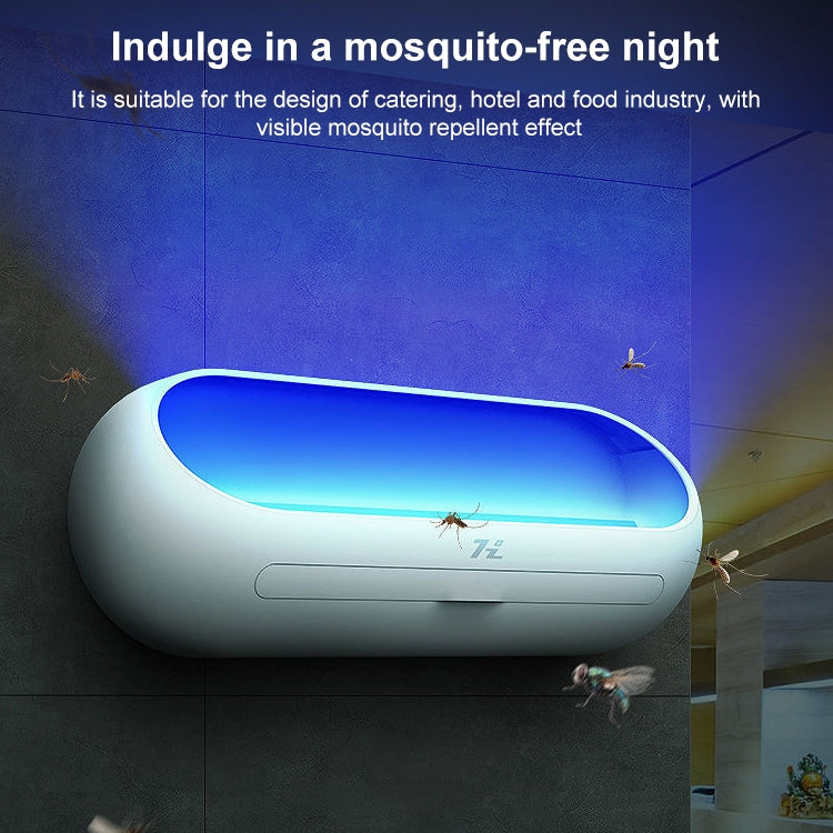 HanZhang Sticky Trap Mosquito Lamp Restaurant Hotel Hanging Electronic Fly Killer CN Plug, Specification: White 8W Single Lamp Tube 2 Light Tube - Repellents by PMC TechLife | Online Shopping South Africa | PMC TechLife | Buy Now Pay Later Mobicred