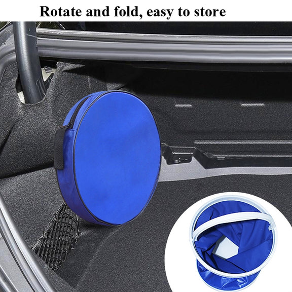 3 PCS  9L Car Folding Telescopic Bucket Portable Car Washing Special Bucket Outdoor Travel Fishing Bucket