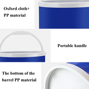 3 PCS 11L Car Folding Telescopic Bucket Portable Car Washing Special Bucket Outdoor Travel Fishing Bucket