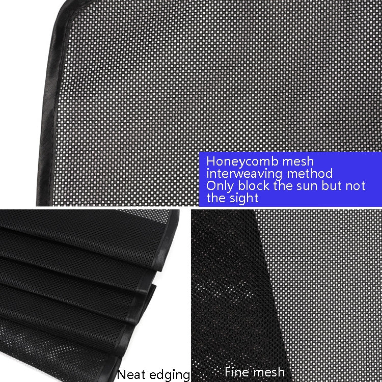 4 PCS Net Yarn Magnetic Suction Type Car Sunshade Curtain, Size: Front Row Arc
