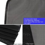 4 PCS Net Yarn Magnetic Suction Type Car Sunshade Curtain, Size: Thick Back Row Square