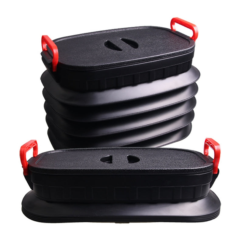 18L Folding Trash Can Telescopic Storage Box Storage Bucket Folding Water Bucket(English Black With Lid) - Stowing Tidying by PMC TechLife | Online Shopping South Africa | PMC TechLife | Buy Now Pay Later Mobicred