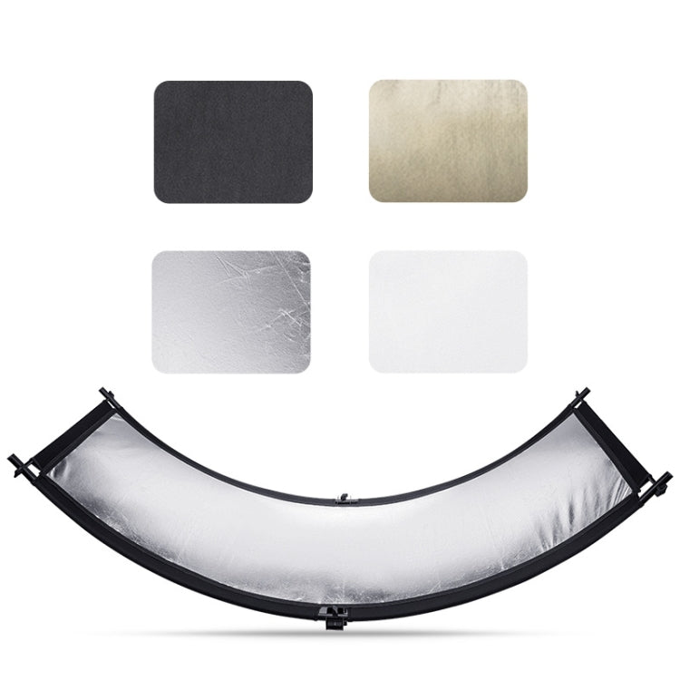 FOMITO U-Shaped Curved  Photo Studio Reflector Board 4 In 1 Gold Silver White Black Reflective Board -  by PMC Jewellery | Online Shopping South Africa | PMC Jewellery | Buy Now Pay Later Mobicred