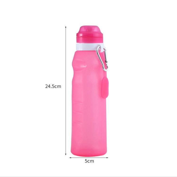 XC-282 600ml Silicone Folding Cup Out Camping Cycling Sports Kettle(Blue) - Kettles by PMC TechLife | Online Shopping South Africa | PMC TechLife | Buy Now Pay Later Mobicred