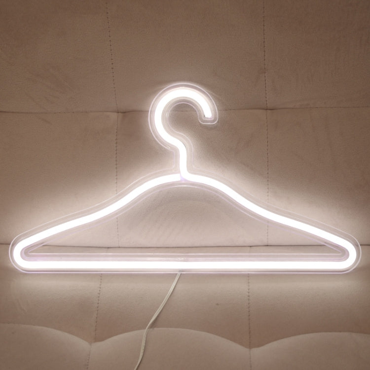 HS-20002 LED Coat Hanger Neon Light Room Decoration Lantern Holiday Light(White Light) - Holiday Lights by PMc TechLife | Online Shopping South Africa | PMc TechLife | Buy Now Pay Later Mobicred