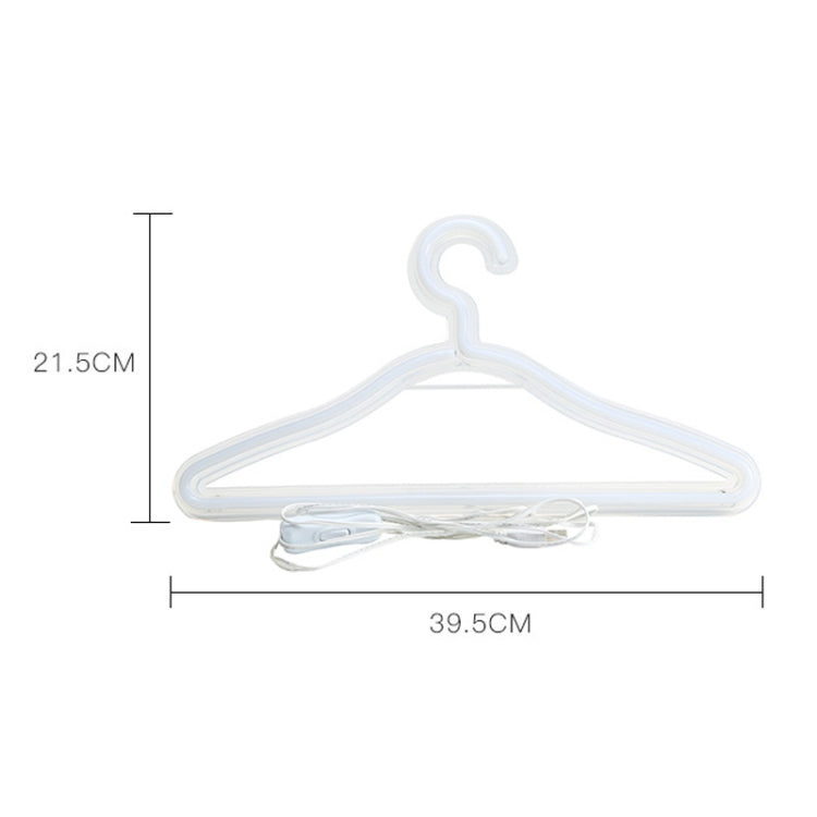 HS-20002 LED Coat Hanger Neon Light Room Decoration Lantern Holiday Light(White Light) - Holiday Lights by PMc TechLife | Online Shopping South Africa | PMc TechLife | Buy Now Pay Later Mobicred